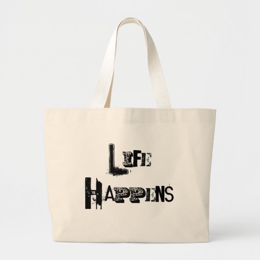 カスタマイズ可能なライフの実現 ラージトートバッグ (正面)