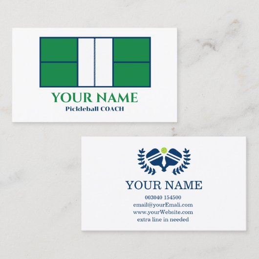 カスタマイズ可能なライムグリーンのリアルな漬物ボール 名刺 (正面/裏面)