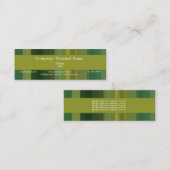 カスタマイズ可能なライムグリーンの黄色の歓喜- スキニー名刺 (正面/裏面)