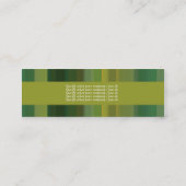 カスタマイズ可能なライムグリーンの黄色の歓喜- スキニー名刺 (裏面)