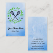 カスタマイズ可能なラクロス武器の名刺 名刺 (正面/裏面)