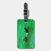 カスタマイズ可能なラグビーラゲージタグ ラゲッジタグ (正面縦)