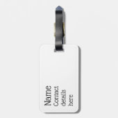 カスタマイズ可能なラグビーラゲージタグ ラゲッジタグ (裏面縦)