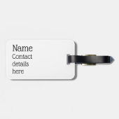 カスタマイズ可能なラグビーラゲージタグ ラゲッジタグ (裏面横)