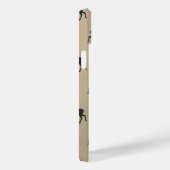 カスタマイズ可能なラスティックディアモノグラム Case-Mate iPhoneケース (裏面 / 右)