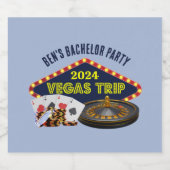 カスタマイズ可能なラスベガス新婚前旅行カジノ ビールラベル (シングルラベル)