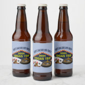 カスタマイズ可能なラスベガス新郎前夜祭旅行カジノ ビールラベル (ボトル)