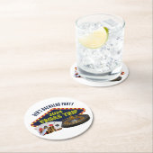 カスタマイズ可能なラスベガス新郎旅程カジノ ラウンドペーパーコースター (インサイチュ)