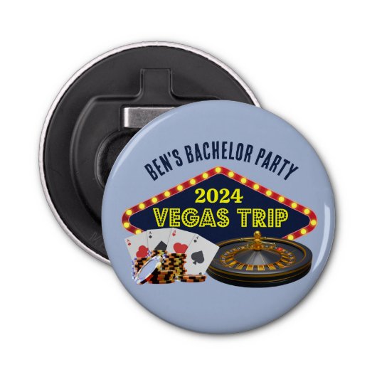 カスタマイズ可能なラスベガス新郎旅程 カジノ 栓抜き