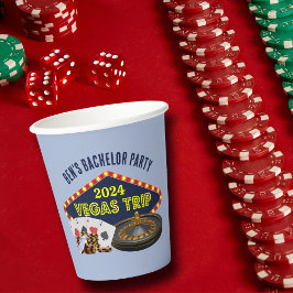 カスタマイズ可能なラスベガス新郎旅程 カジノ 紙コップ
