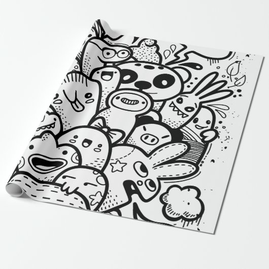 カスタマイズ可能なラッピング紙 ラッピングペーパー (アンロールド)