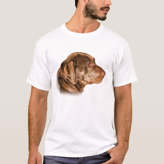 カスタマイズ可能なラブラドル・レトリーバー犬犬のTシャツ Tシャツ (正面)