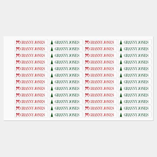 カスタマイズ可能なラベル家族ギフト祖母ママ ラベル (シート)