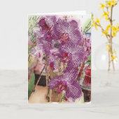 カスタマイズ可能なランのグリーティングカード カード (黄色い花)