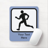 カスタマイズ可能なランナーロゴ マウスパッド (マウス)