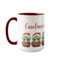 カスタマイズ可能なリトルガールエルフのクリスマスマジック