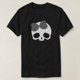 カスタマイズ可能なリボン付きドクロ Tシャツ