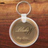 カスタマイズ可能なリングや輪ベアラKeepsakeキーチェーン キーホルダー (正面)