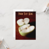 カスタマイズ可能なリンゴ カード (正面/裏面インサイチュ)