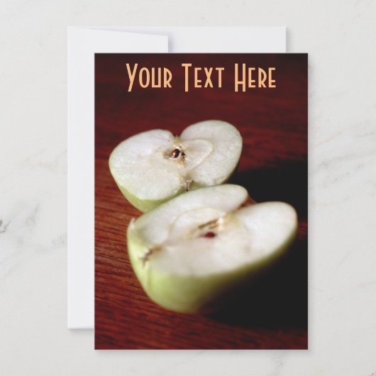 カスタマイズ可能なリンゴ カード (正面)