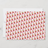 カスタマイズ可能なレインボーガムフォト誕生日招待状 招待状 (裏面)