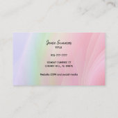 カスタマイズ可能なレインボーベビーシッターの名刺 名刺 (裏面)