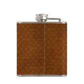 カスタマイズ可能なレザーモノグラム フラスク (裏面)