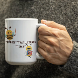 カスタマイズ可能なレジェンズ ビー ティーチング   コーヒーマグカップ