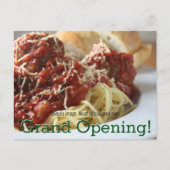 カスタマイズ可能なレストランのプロモーション。 郵送物かハンドアウト 案内ポストカード (正面)