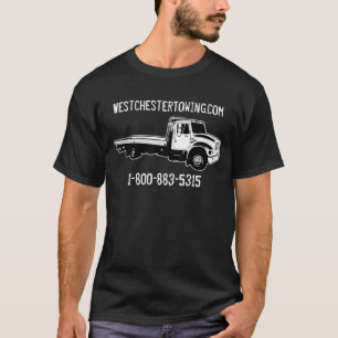 カスタマイズ可能なレッカー車の黒のワイシャツ Tシャツ