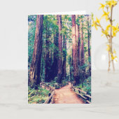 カスタマイズ可能なレッドウッドカード カード (黄色い花)