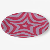 カスタマイズ可能なレッドスター紙プレート ペーパープレート (アングル)