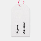 カスタマイズ可能なレッドホットソースパケットギフトラベル ギフトタグ (裏面)