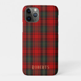 カスタマイズ可能なレッド スコットランド タータン携帯ケース iPhone 11 PROケース