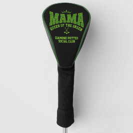 カスタマイズ可能なレディースゴルフMAMA QUEEN OF THE GREEN ゴルフヘッドカバー