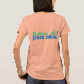 カスタマイズ可能なレディースジャケット Tシャツ (裏面)