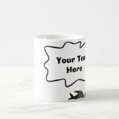 カスタマイズ可能なレトロの破裂音芸術の引用文のマグ コーヒーマグカップ (中央)