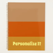 カスタマイズ可能なレトロインスパイア- プランナー手帳 (正面)