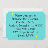 カスタマイズ可能なレトロカクテルラウンジ招待状 招待状 (裏面)