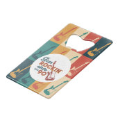 カスタマイズ可能なレトロギターボトルオープナー クレジットカード栓抜き (裏面アングル)