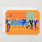 カスタマイズ可能なレトロゲイパーティの招待状 招待状 (正面)