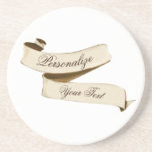 カスタマイズ可能なレトロバナー旧学校ヴィンテージ コースター (正面)