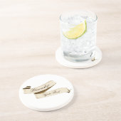 カスタマイズ可能なレトロバナー旧学校ヴィンテージ コースター (側面)