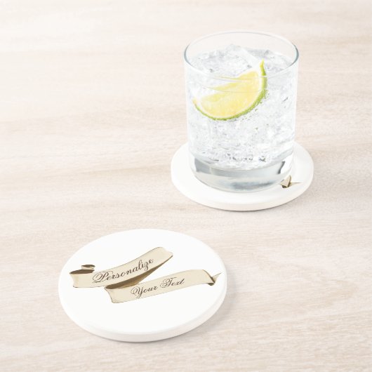 カスタマイズ可能なレトロバナー旧学校ヴィンテージ コースター (側面)