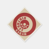 カスタマイズ可能なレトロビニールスリーブ紙ナプキン スタンダードカクテルナプキン (角)