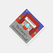 カスタマイズ可能なレトロ映画館紙ナプキン スタンダードカクテルナプキン (角)