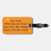 カスタマイズ可能なレトロ親の荷物タグ ラゲッジタグ (裏面横)