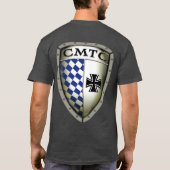 カスタマイズ可能なレトロCMTC Tシャツ (裏面)