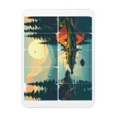 カスタマイズ可能なレトロTouchグラスアウトドアマグネット マグネット (縦)