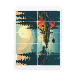 カスタマイズ可能なレトロTouchグラスアウトドアマグネット マグネット